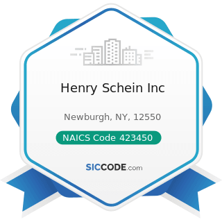 Henry Schein Inc - NAICS Code 423450 - Medical, Dental, and Hospital Equipment and Supplies...