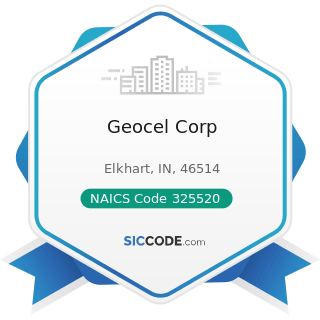 Geocel Corp - NAICS Code 325520 - Adhesive Manufacturing