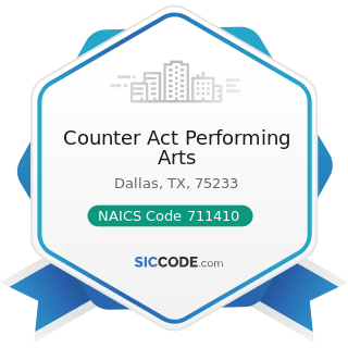 Counter Act Performing Arts - NAICS Code 711410 - Agents and Managers for Artists, Athletes,...