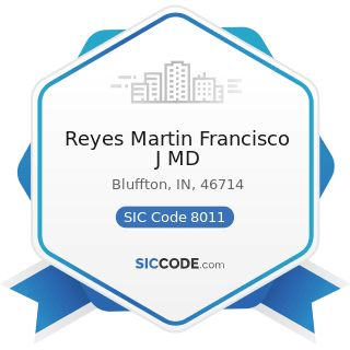 Reyes Martin Francisco J MD - SIC Code 8011 - Offices and Clinics of Doctors of Medicine