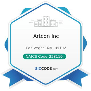 Artcon Inc - NAICS Code 238110 - Poured Concrete Foundation and Structure Contractors