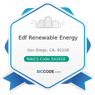 Edf Renewable Energy - NAICS Code 541618 - Other Management Consulting Services