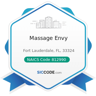 Massage Envy - NAICS Code 812990 - All Other Personal Services