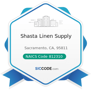 Shasta Linen Supply - NAICS Code 812310 - Coin-Operated Laundries and Drycleaners