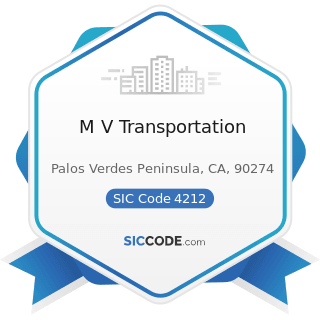 M V Transportation - SIC Code 4212 - Local Trucking without Storage