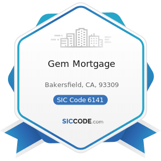 Gem Mortgage - SIC Code 6141 - Personal Credit Institutions