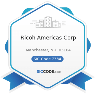 Ricoh Americas Corp - SIC Code 7334 - Photocopying and Duplicating Services