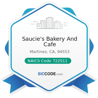 Saucie's Bakery And Cafe - NAICS Code 722511 - Full-Service Restaurants