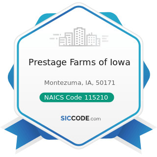 Prestage Farms of Iowa - NAICS Code 115210 - Support Activities for Animal Production