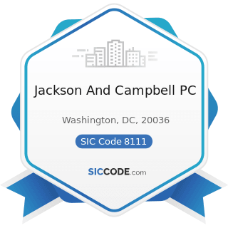 Jackson And Campbell PC - SIC Code 8111 - Legal Services