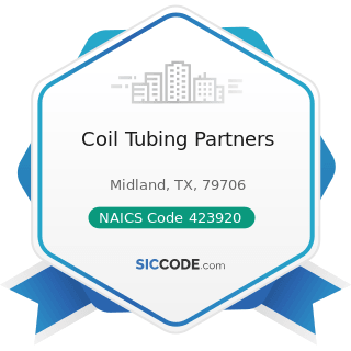 Coil Tubing Partners - NAICS Code 423920 - Toy and Hobby Goods and Supplies Merchant Wholesalers