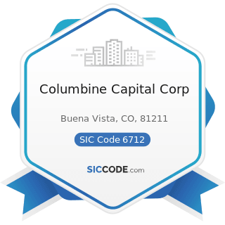 Columbine Capital Corp - SIC Code 6712 - Offices of Bank Holding Companies