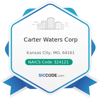 Carter Waters Corp - NAICS Code 324121 - Asphalt Paving Mixture and Block Manufacturing
