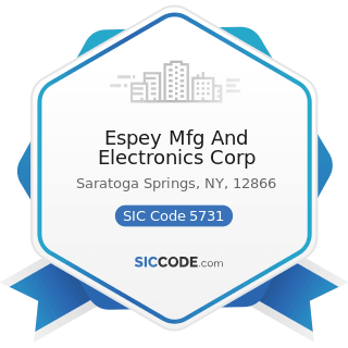 Espey Mfg And Electronics Corp - SIC Code 5731 - Radio, Television, and Consumer Electronics...