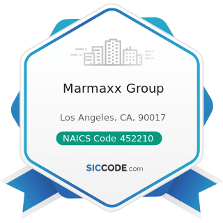 Marmaxx Group - NAICS Code 452210 - Department Stores
