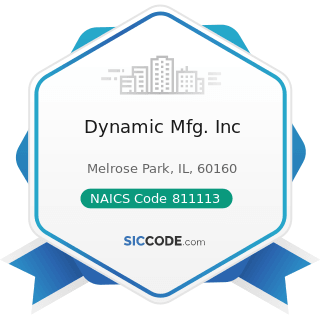 Dynamic Mfg. Inc - NAICS Code 811113 - Automotive Transmission Repair