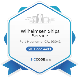 Wilhelmsen Ships Service - SIC Code 4489 - Water Transportation of Passengers, Not Elsewhere...