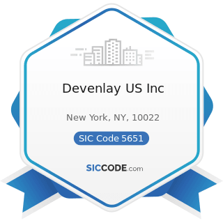 Devenlay US Inc - SIC Code 5651 - Family Clothing Stores