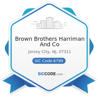 Brown Brothers Harriman And Co - SIC Code 6799 - Investors, Not Elsewhere Classified