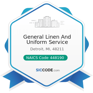 General Linen And Uniform Service - NAICS Code 448190 - Other Clothing Stores