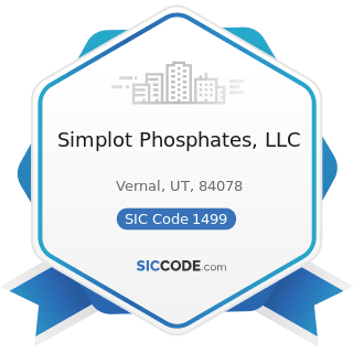 Simplot Phosphates, LLC - SIC Code 1499 - Miscellaneous Nonmetallic Minerals, except Fuels