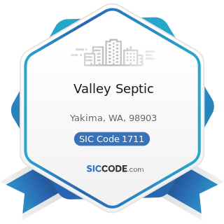 Valley Septic - SIC Code 1711 - Plumbing, Heating and Air-Conditioning