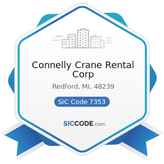 Connelly Crane Rental Corp - SIC Code 7353 - Heavy Construction Equipment Rental and Leasing