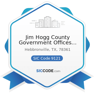 Jim Hogg County Government Offices Crime Stoppers - SIC Code 9121 - Legislative Bodies