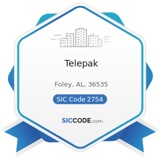 Telepak - SIC Code 2754 - Commercial Printing, Gravure