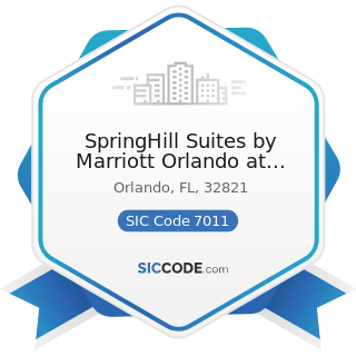 SpringHill Suites by Marriott Orlando at SeaWorld - SIC Code 7011 - Hotels and Motels