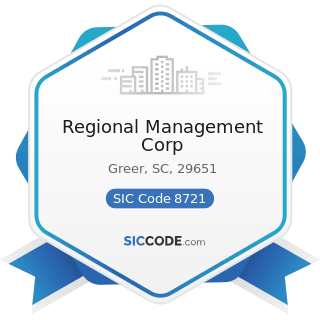 Regional Management Corp - SIC Code 8721 - Accounting, Auditing, and Bookkeeping Services