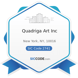 Quadriga Art Inc - SIC Code 2741 - Miscellaneous Publishing