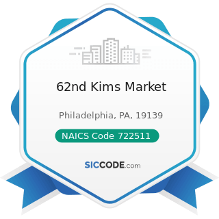 62nd Kims Market - NAICS Code 722511 - Full-Service Restaurants