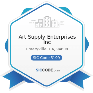 Art Supply Enterprises Inc - SIC Code 5199 - Nondurable Goods, Not Elsewhere Classified