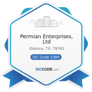Permian Enterprises, Ltd - SIC Code 1389 - Oil and Gas Field Services, Not Elsewhere Classified