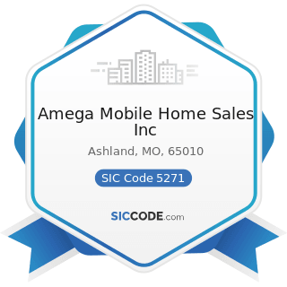 Amega Mobile Home Sales Inc - SIC Code 5271 - Mobile Home Dealers