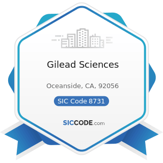 Gilead Sciences - SIC Code 8731 - Commercial Physical and Biological Research