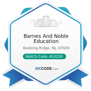 Barnes And Noble Education - NAICS Code 453220 - Gift, Novelty, and Souvenir Stores