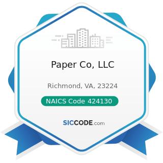 Paper Co, LLC - NAICS Code 424130 - Industrial and Personal Service Paper Merchant Wholesalers