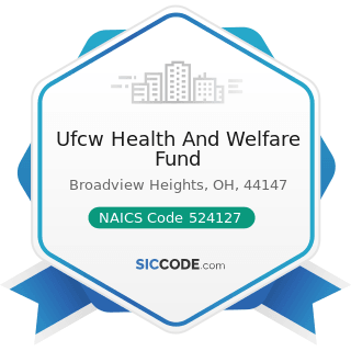 Ufcw Health And Welfare Fund - NAICS Code 524127 - Direct Title Insurance Carriers