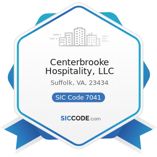 Centerbrooke Hospitality, LLC - SIC Code 7041 - Organization Hotels and Lodging Houses, on...