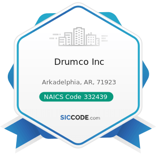 Drumco Inc - NAICS Code 332439 - Other Metal Container Manufacturing