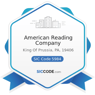 American Reading Company - SIC Code 5984 - Liquefied Petroleum Gas (Bottled Gas) Dealers