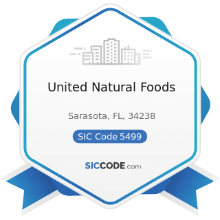 United Natural Foods - SIC Code 5499 - Miscellaneous Food Stores