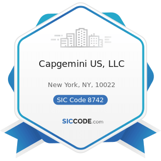 Capgemini US, LLC - SIC Code 8742 - Management Consulting Services