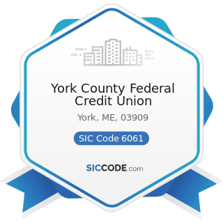 York County Federal Credit Union - SIC Code 6061 - Credit Unions, Federally Chartered