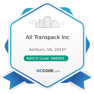 All Transpack Inc - NAICS Code 488991 - Packing and Crating