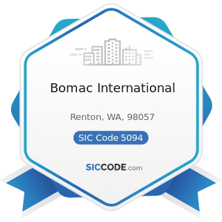 Bomac International - SIC Code 5094 - Jewelry, Watches, Precious Stones, and Precious Metals