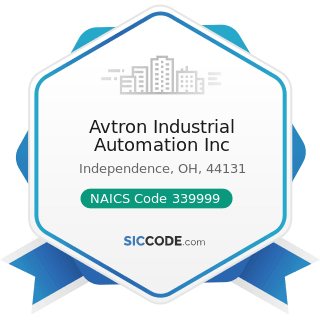 Avtron Industrial Automation Inc - NAICS Code 339999 - All Other Miscellaneous Manufacturing
