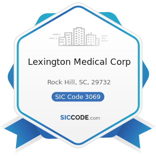 Lexington Medical Corp - SIC Code 3069 - Fabricated Rubber Products, Not Elsewhere Classified